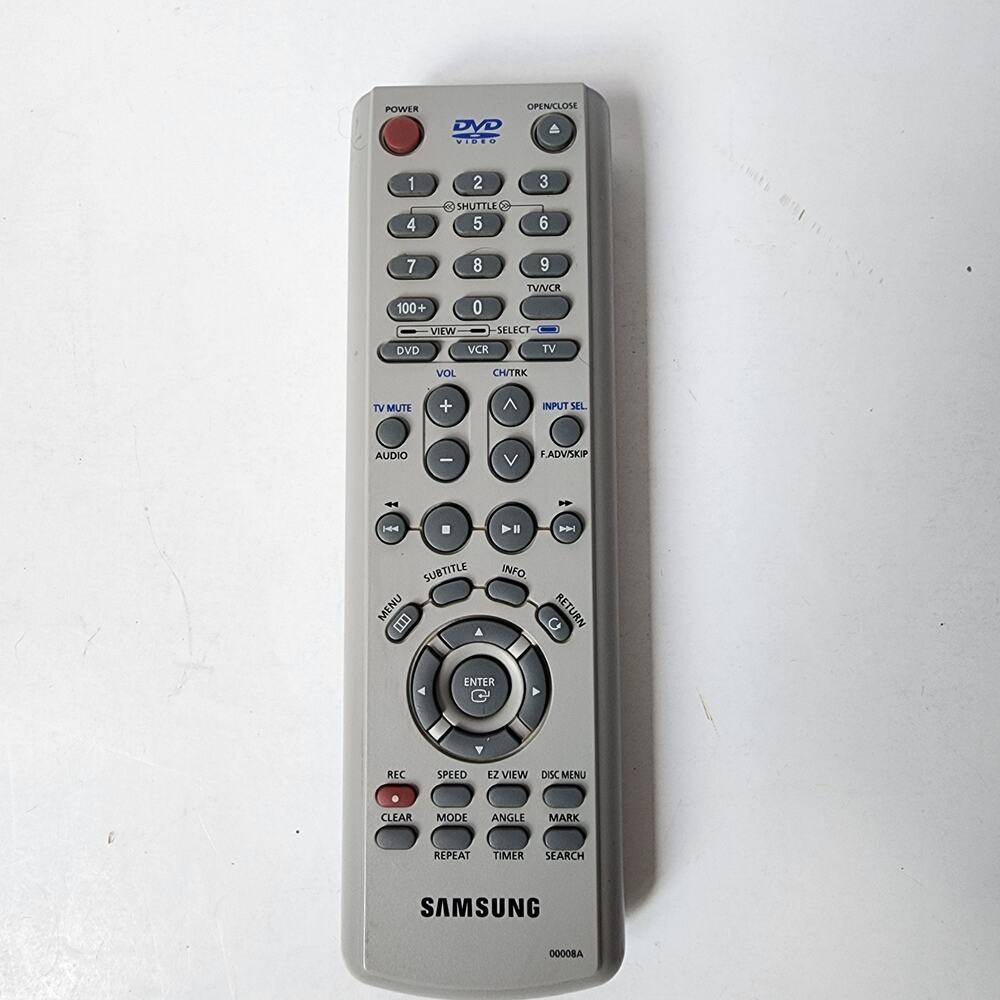 Samsung 00008A Genuine OEM Remote Control for DVD-V3500 VHS/DVD Combo unit